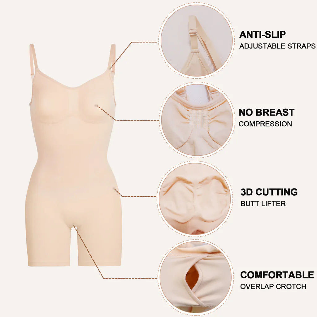 YIANNA Bodysuit for Women Shapewear Tummy Control Body Shaper Butt Lifter