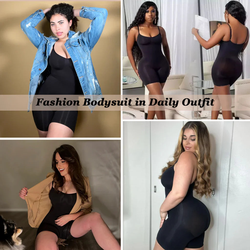 YIANNA Bodysuit for Women Shapewear Tummy Control Body Shaper Butt Lifter