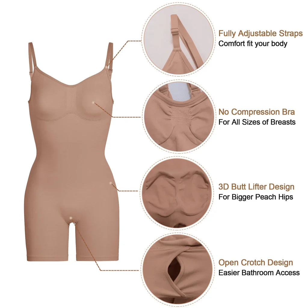 YIANNA Bodysuit for Women Shapewear Tummy Control Body Shaper Butt Lifter